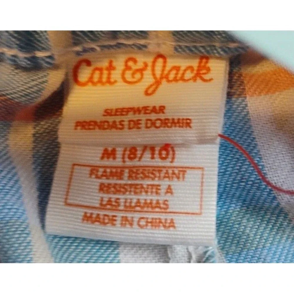 Cat & Jack Pajama Pants Bottoms Plaid Medium 8/10